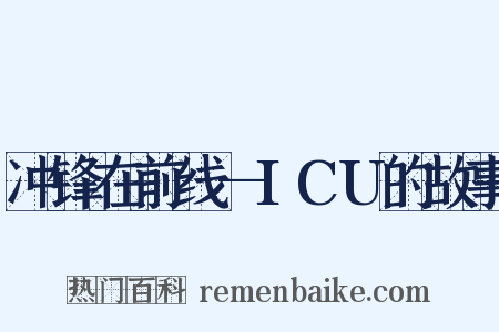 冲锋在前线—ICU的故事是什么意思的图片